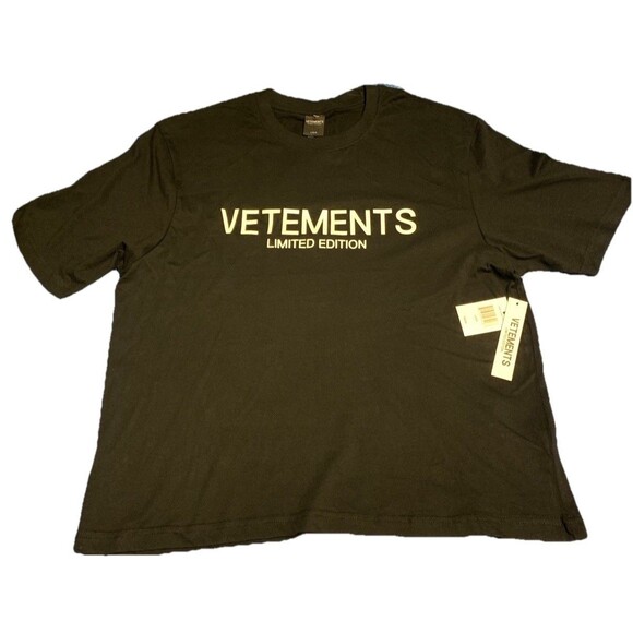 VETEMENTS Other - Vetements Limited Edition Men's BLACK T-Shirt Size M/large By Drill Clothing